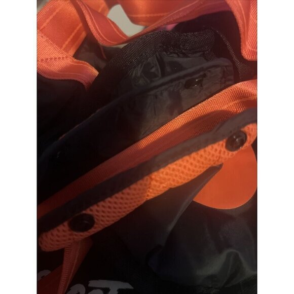 Nike Packable Nylon Barrel‎ Duffle Gym Bag 90’s Black/Red w/Shoulder Strap -NEW - Picture 4 of 6